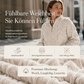 Warmer Damen-Sweatshirt mit Zopfmuster und Viertelreißverschluss