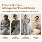 Weiches lässiges Damen-Set aus Rundhalspullover und weitem Bein-Hosen