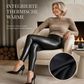 Hochtaillierte PU-Leder-Leggings für Damen