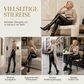 Hochtaillierte PU-Leder-Leggings für Damen