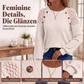 Legeres geripptes Langarmshirt für Damen