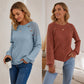 Legeres geripptes Langarmshirt für Damen