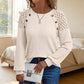 Legeres geripptes Langarmshirt für Damen