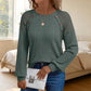 Legeres geripptes Langarmshirt für Damen