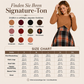 Elegantes Karo-Kleid mit Crop-Top-Set für Damen