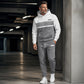 Herren-Freizeit-Set aus Hoodie und Hose im Color-Block-Design