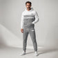 Herren-Freizeit-Set aus Hoodie und Hose im Color-Block-Design