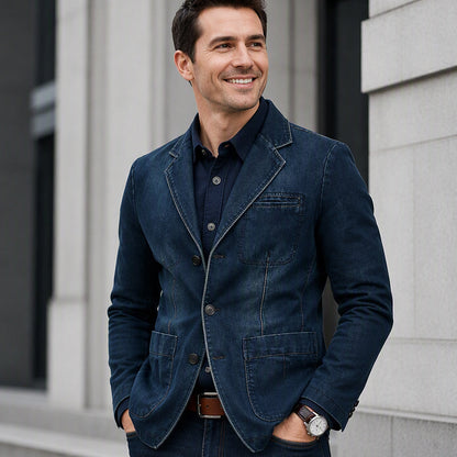 📢🎉50%Rabatt!!!🛍️✨Stilvoller Slim-Fit Jeansblazer für Herren