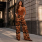 📈 Verkaufshit Nr. 1 – direkt 50%! Retro-Weitbeinjeans für Damen im Camouflage-Design