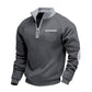 Warmes Herren-Casual-Sweatshirt mit Viertelreißverschluss