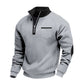 Warmes Herren-Casual-Sweatshirt mit Viertelreißverschluss