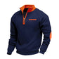 Warmes Herren-Casual-Sweatshirt mit Viertelreißverschluss