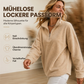🔥Beliebtes Produkt ！✨Bequemes, gemütliches Quarter-Zip-Sweatshirt für Damen