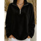 🔥Beliebtes Produkt ！✨Bequemes, gemütliches Quarter-Zip-Sweatshirt für Damen