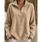 🔥Beliebtes Produkt ！✨Bequemes, gemütliches Quarter-Zip-Sweatshirt für Damen