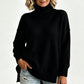 Damen Grobstrick-Pullover mit lockerem Schnitt und Rollkragen