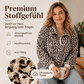 🐆 Damen Sweatshirt mit Leopardenmuster & Viertelreißverschluss – Lässig, bequem & immer passend