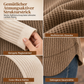 🔥Beliebtes Produkt ！✨Damen Western Ranch-Stil Raglan-Langarm Strickoberteil mit strukturiertem Waffelstrickstoff und gebogener Saumkante