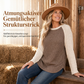 🔥Beliebtes Produkt ！✨Damen Western Ranch-Stil Raglan-Langarm Strickoberteil mit strukturiertem Waffelstrickstoff und gebogener Saumkante