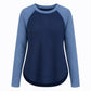 🔥Beliebtes Produkt ！✨Damen Western Ranch-Stil Raglan-Langarm Strickoberteil mit strukturiertem Waffelstrickstoff und gebogener Saumkante