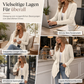 Damen lockerer langärmeliger Strickcardigan