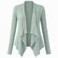 Damen lockerer langärmeliger Strickcardigan