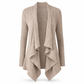 Damen lockerer langärmeliger Strickcardigan