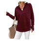 Damen Viertel-Zip Pullover