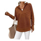 Damen Viertel-Zip Pullover