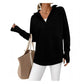 Damen Viertel-Zip Pullover