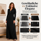 Damen geripptes Kapuzen-Maxikleid