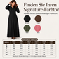 Damen geripptes Kapuzen-Maxikleid