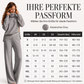 Damen-Strickset mit Rollkragenpullover und Wide-Leg-Hose