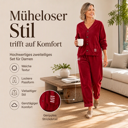 Lässiges Cord-2-Teile-Set für Damen