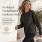 Damen Sweatshirt mit Muschels-cut Saum und Rundhals