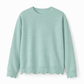 Damen Sweatshirt mit Muschels-cut Saum und Rundhals