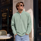 📢📢50%Rabatt!!!🎉✨Herren-Cord-Sweatshirt mit Viertelreißverschluss, lässiges Langarm-Oberteil mit Stehkragen