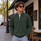 📢📢50%Rabatt!!!🎉✨Herren-Cord-Sweatshirt mit Viertelreißverschluss, lässiges Langarm-Oberteil mit Stehkragen
