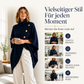 📢🎉50%Rabatt!!!🛍️✨Damen asymmetrischer Rollkragen-Poncho Strickpullover