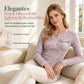 🌿 Feminin & modern – Halb-Zip Strickoberteil mit V-Ausschnitt – Weicher Stoff, moderner Schnitt & vielseitig kombinierbar