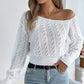 📢📢50%Rabatt!!!🎉✨Damen Schulterfreier Kurzgeschnittener Strickpullover