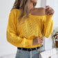 📢📢50%Rabatt!!!🎉✨Damen Schulterfreier Kurzgeschnittener Strickpullover