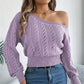 📢📢50%Rabatt!!!🎉✨Damen Schulterfreier Kurzgeschnittener Strickpullover