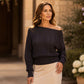 📢📢50%Rabatt!!!🎉✨Damen Schulterfreier Kurzgeschnittener Strickpullover