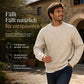📢🎉50%Rabatt!!!🛍️✨Herren Langarm Jacquard Rundhals Sweatshirt Lockere Passform Verdickter Herbst Winter Oberteil Große Größen