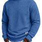 📢🎉50%Rabatt!!!🛍️✨Herren Langarm Jacquard Rundhals Sweatshirt Lockere Passform Verdickter Herbst Winter Oberteil Große Größen