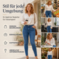 Freizeitliche, dehnbare High-Waist-Jeans für Damen