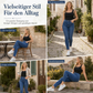 Freizeitliche, dehnbare High-Waist-Jeans für Damen