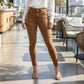 Freizeitliche, dehnbare High-Waist-Jeans für Damen