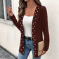 Damen Strickjacke mit Perlenbesatz